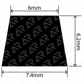 Трапециевидный профиль ARTAPOL № 383 ( 7,4x6,2x6 мм.)