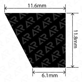 Трапециевидный профиль ARTAPOL № 381 ( 6,1x11,8x11,6 мм.)