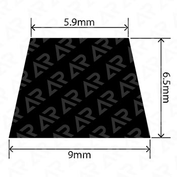 Трапециевидный профиль ARTAPOL № 385 ( 9x6,5x5,9 мм.)