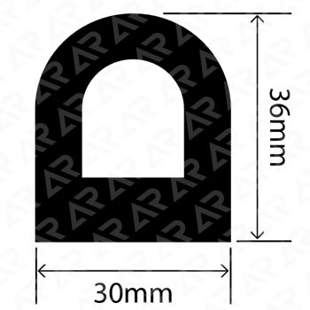 Д-образный профиль ARTAPOL № 392 ( 30x36 мм.)