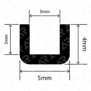U‑образный профиль ARTAPOL № 341 — 5×4×3 мм