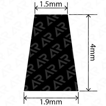 Трапециевидный профиль ARTAPOL № 378 ( 1,9x4x1,5 мм.)