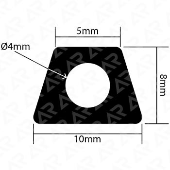 Трапециевидный профиль ARTAPOL № 388 ( 10x8x5 мм.)
